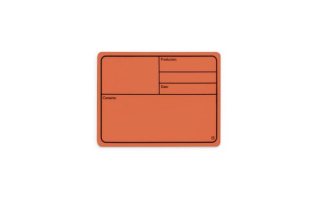 Magnetyczna etykieta opisowa 177x127mm - 88001 M ORANGE