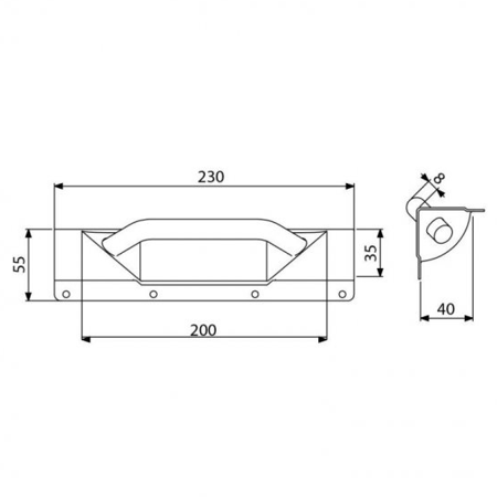Uchwyt 34041  Adam Hall