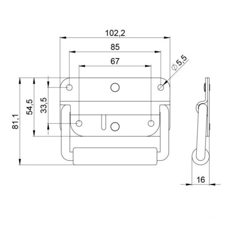 Uchwyt 3412  Adam Hall