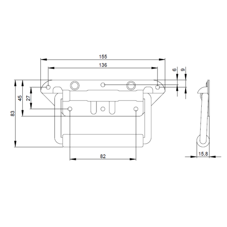 Uchwyt 34482 Adam Hall