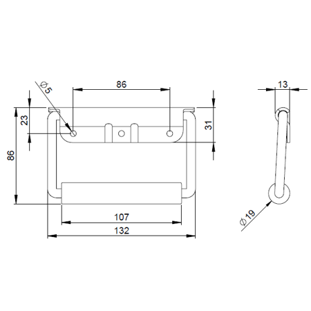 Uchwyt 3443  Adam Hall
