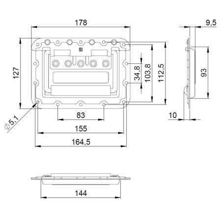 Uchwyt 34087  Adam Hall