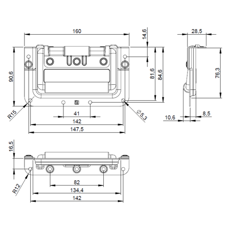 Uchwyt 34084  Adam Hall