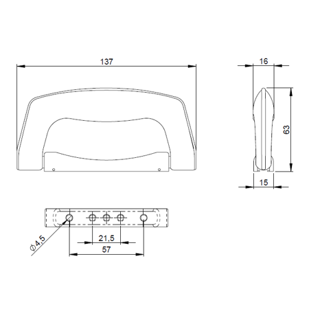 Uchwyt 3437  Adam Hall
