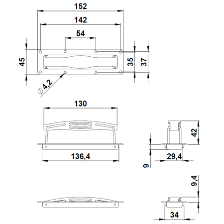 Uchwyt 3420  Adam Hall