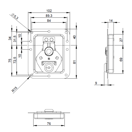 Zamek 17290 LS  Adam Hall