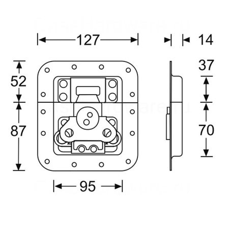 Zamek 172530  Adam Hall
