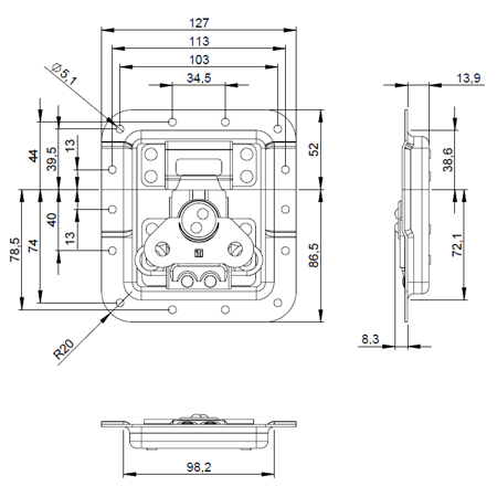 Zamek 172531  Adam Hall