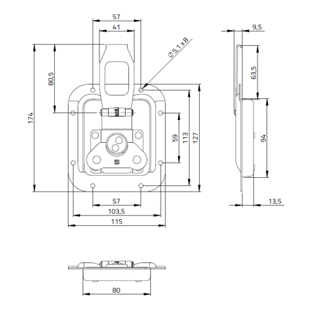Zamek 17302  Adam Hall