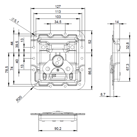 Zamek 172631  Adam Hall