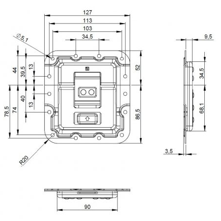 Zamek 17500  Adam Hall