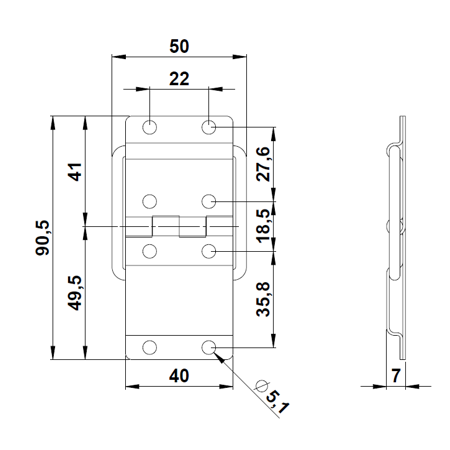 Zawias 2524  Adam Hall