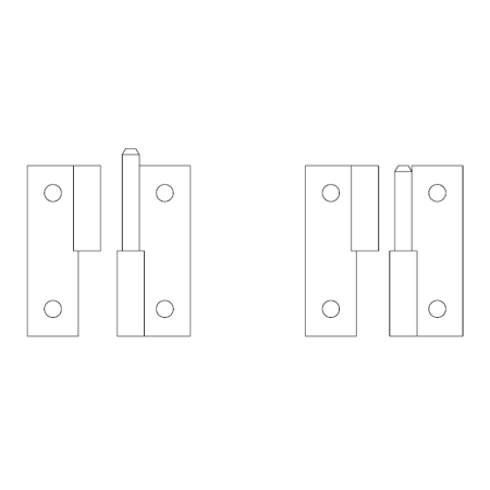 Zawias 2270 R  Adam Hall