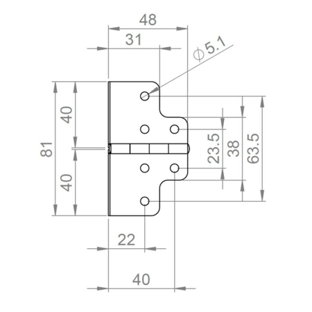 Zawias 2643  Adam Hall