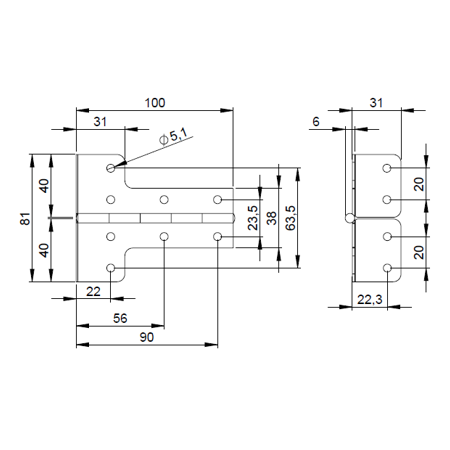 Zawias 2640  Adam Hall