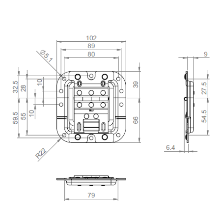 Zawias 27096 H  Adam Hall