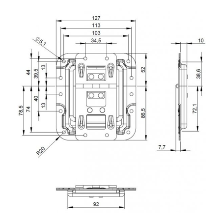 Zawias 270755  Adam Hall
