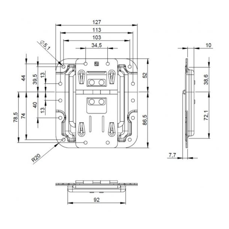 Zawias 270746  Adam Hall
