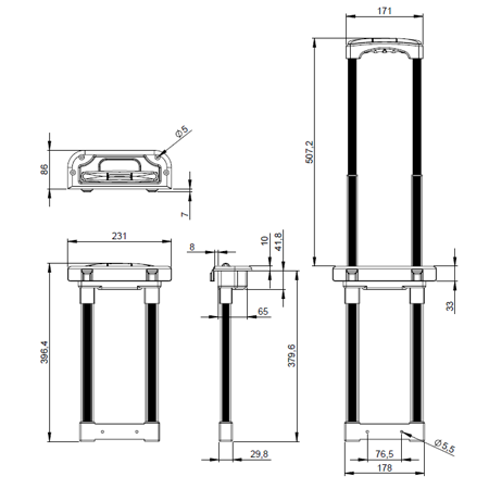 Uchwyt 34731  Adam Hall