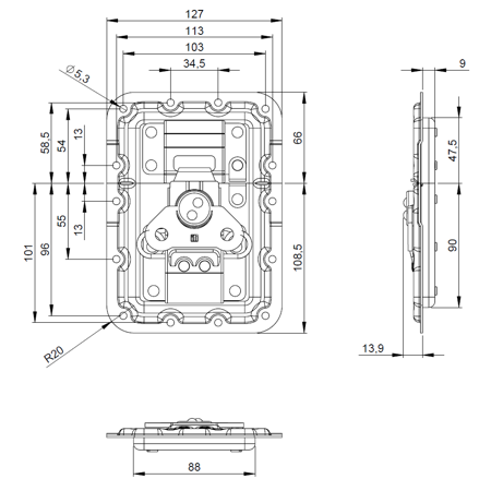 Zamek 172572P  Adam Hall