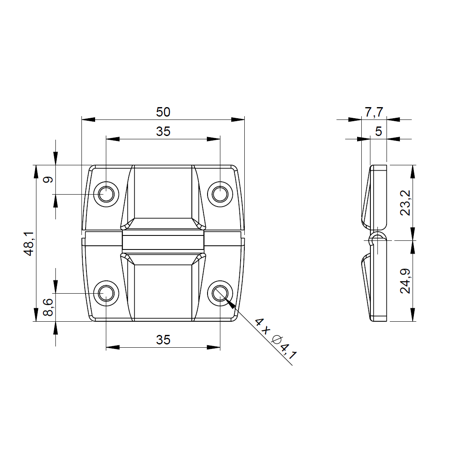 Zawias 2508 - Adam Hall