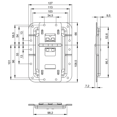 Zawias 270837 BLK  Adam Hall