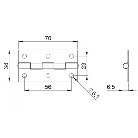 Zawias 2602 BLK  Adam Hall