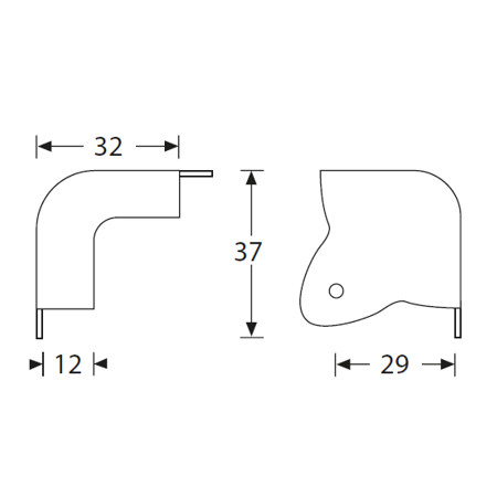 Narożnik 4023 BLK  Adam Hall