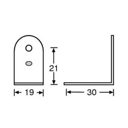 Klamra 4040 BLK Adam Hall